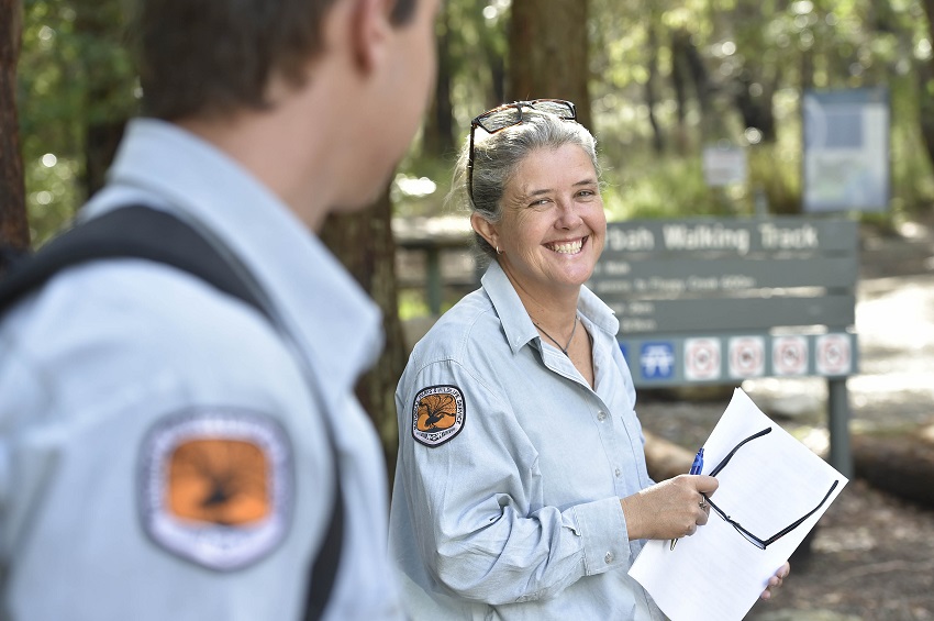 NPWS guides at Glenrock State Conservation Area, 2019. Photo: Adam Hollingworth: Hired Gun © DPIE