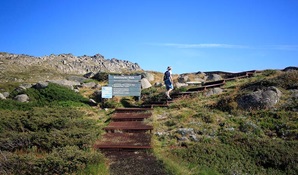 Thredbo to Mount Kosciuszko walk, Kosciuszko National Park. Photo: Elinor Sheargold © OEH