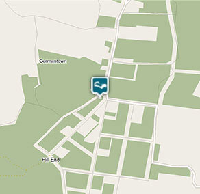 Map of Northeys apartment in Hill End Historic Site.